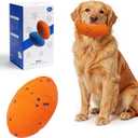Interactive Dog Toy, Pet Ball Toys Automatic Moving Bouncing and Rotating, Solid E-TPU Material, IPX7 Waterproof Active Rolling Balls for Small, Medium and Large Dogs(Vorange)