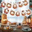 Ganeen Halloween Flower Halloween Ghost Decorations String Lights 10 ft 20 LED Day of The Dead Skeleton Hanging LED Lights Battery Operated Dia De Los Muertos Indoor Outdoor Decor
