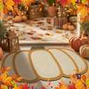Dunzy Pumpkin Doormat Welcome Floor Mat Fall Outdoor Rugs Decorative Thanksgiving Day Non Slip Doormat for Front Decor Home Entrance Indoor Outdoor, 16 x 26 Inch