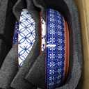 LE TAUCI Pasta Bowl 32 oz, Ceramic Salad Bowl, Japanese-Style Plate Bowls for Serving Pasta, Fruits, Salad, Noodle, Dinner, Soup, Mircrowave Oven Dishwasher Safe - 8.2 Inch, Set of 4, Vintage Blue