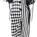 Haunted Hill Farm Lifesize Animatronic Two-Headed Clown with Lights and Sound, Indoor/Covered Outdoor Halloween Decoration