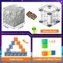 Magnetic Blocks Space Set, Build Mine Magnet World Set, Magnetic Tiles Building Toys for Boys & Girls Age 3-5 5-7, STEM Montessori Sensory Toys for Toddlers Gifts for 3+ Years Old