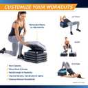Circuit Fitness by Marcy 16 x 16 inches Adjustable Height Aerobic Step Platform with Adjustable Risers, Non-Slip Rubber Surface, Home Exercise Fitness Training, Multiple Color Options, 16 X 16 X 12 Inches