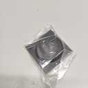 HOMOTEK 2-3/4 Inch Square Recessed Sliding Closet Door Finger Pulls, Inner Dia 2-1/8 Inch(54mm) Stainless Steel Flush Handles for Pocket, Bypass Door, Barn Drawer Pulls (Black, 2 Pack)