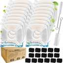 34 Pcs Cat Fountain Filters Replacement Compatible with VEKEN 95oz/2.8L Cat Water Fountain Filters Automatic Dog Water Fountain Filters Pet Fountain