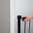 Safety 1st Easy Install 28'' Walk Thru Gate, Fits Between 29'' and 38'', Black, 1-Pack,(GA105CBLK)