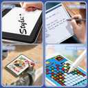 Stylus Digital Pen for Touch Screens, Active Pencil Fine Point Compatible with iPhone iPad and Other Tablets for Drawing and Handwriting (Black)