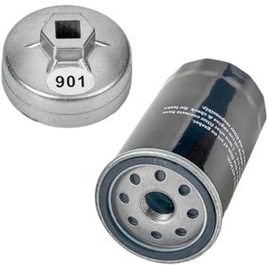 Mikatesi 122-0836 Oil Filter & 420-0577 122-0836 Oil Filter Wrench Kit Fits for RV QG 5500/7000 Series HGJAA HGJAB HGJAC Spin-on Replaces 01220836 B7238 PH2875 PH10027