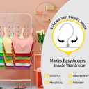 2 Pack Tank Top Hanger Space Saving, 360 Rotating Closet Organizers and Storage, 6 Tier Metal Bra Organizer with 24 Hanging Hooks, Small Space Solutions, RV Apartment College Dorm Room Essentials