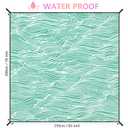 WIWIGO Beach Blanket Sandproof Extra Large Beach Mat Adults Waterproof Quick Drying Sand Free Mat Made by Premium Polyester with 4 Stakes & 4 Corner Pockets for Outdoor Travel Camping Hiking