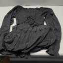 Kikibell Women Summer Dresses Sexy V-Neck Maxi Dress Tiered Silhouette with Flutter Sleeve Backless Elastic Waist Flowy Dress (Medium, Black)