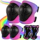 Knee Pads for Kids 3-14 Years Toddler Knee and Elbow Pads with Wrist Guards 3 in 1 for Bicycle Scooter Roller Skates Skateboarding, Size: Small