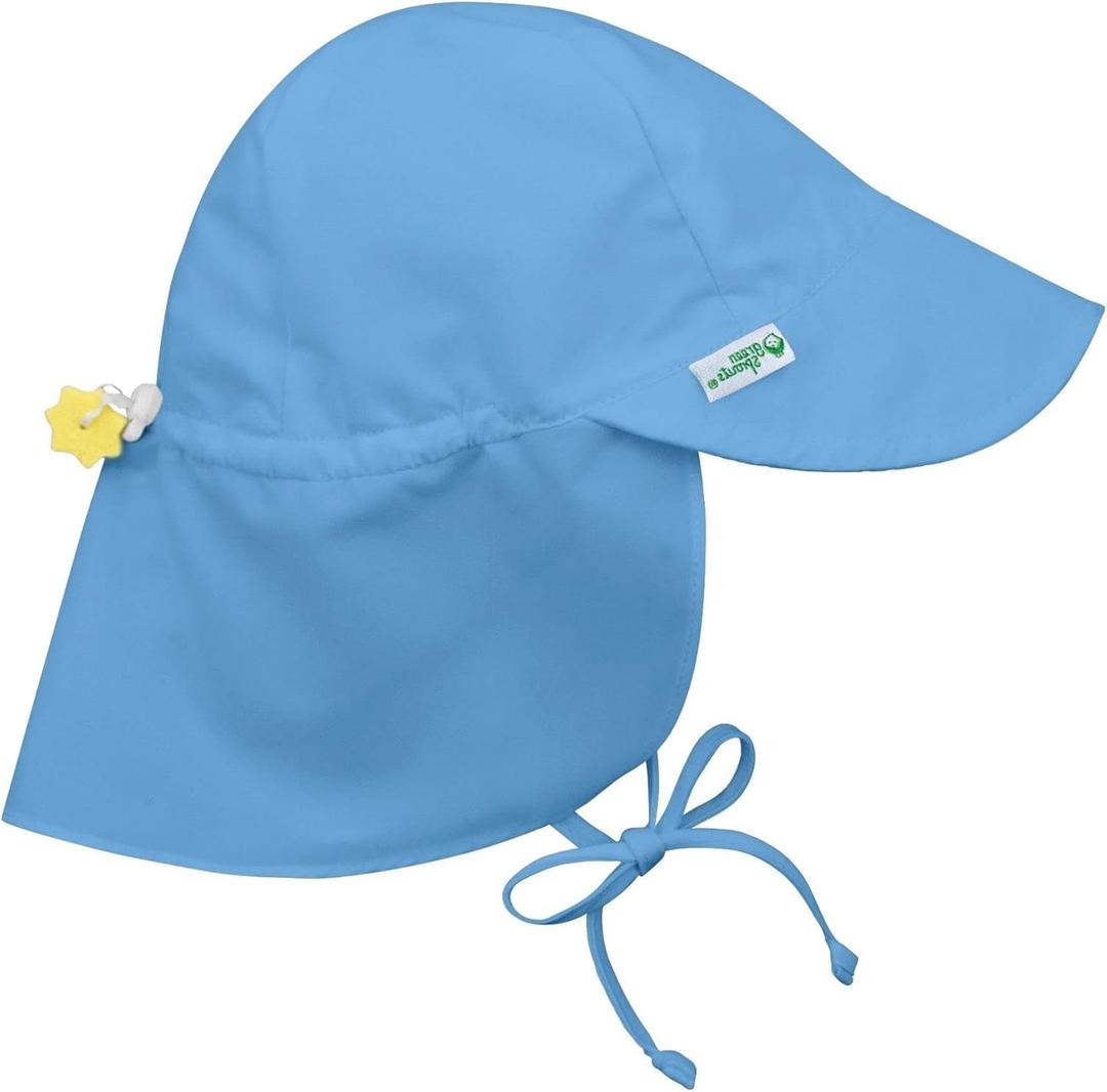 green sprouts Baby Flap Sun Protection Swim Hat (9-18 Months, Light Blue)