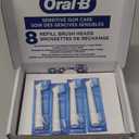 Oral-B Sensitive Gum Care Electric Toothbrush Replacement Brush Heads, 8 Count (White)