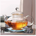 Borosilicate Glass Teapot with Removable Glass Filter (1000ml)