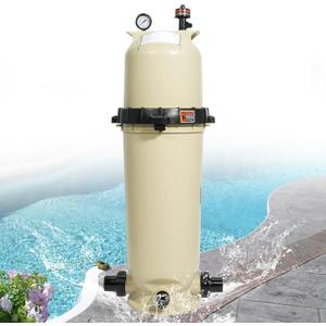 160317 Single Cartridge Pool Filter Pump Assembly-150 Square Feet 150 GPM Fit for Pentair Clean & Clear CC150 Pool Spa, Chemical Resistant Thermoplastic Tank High-Flow, Almond