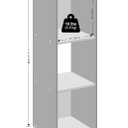 Furinno PELLI Book Shelf, 3-Cube Bookshelf, Cube Storage Organizer Bookcase, 11.7 x 12.1 x 35.4, for Living Room, Bedroom, Home Office, White