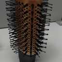 Round Hair Blow Dryer Brush - 1.2 Inch Ceramic Barrel Hair Dryer Brush for Short/Middle Hair, One Step Drying, Volumizing, Straightening and Styling, Negative Ionic Dryer Brush (Black-Golden, 1.2)