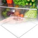 DA97-20647A Refrigerator Glass Shelf Replacement for Samsung Food Showcase Refrigerator Shelf Replacement Parts RS27T5200SG RS27T5200SG/AA RS27T5200SR/AA RS27T5201SR/AA RS28A500ASR Tempered Glass