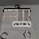 84" 1 panel blackout window curtain 54"W X 84"L gray