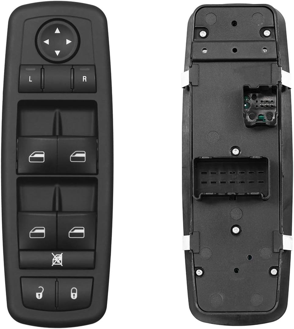 Master Power Window Switch Front Left Driver Side | 3 PINS + 0 PIN | Replacement for 2008-2009 Chrysler Town & Country Dodge Grand Caravan | Replaces# 4602535AG, 4602535AF, 4602535AC, 901-401R
