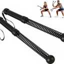 Cordless Battle Rope, Weighted Ropeless Battle Ropes for Home Gym. Battle Ropes Suitable for Strength Training, HIIT, and Joint-Friendly Cardio Exercises, Fitness Levels.Black 17.3"