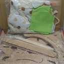 2 in 1 Wooden Cat Hammock, Comfortable and Breathable Hanging Cat Bed with Soft Mattress and PillowSuitable for Cats or Small dogs1