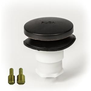 Universal Toe Touch (Tip Toe, Foot Actuated) Bath Tub/Bathtub Drain Stopper Includes 3/8" and 5/16" Fittings (No Hair Catcher, Oil Rubbed Bronze)