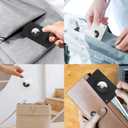 7 x 2Pack Airtag Holder Wallet Card,Slim Air tag Card,Airtags Card Case for Wallet,Purse,Handbag,Clutch,Backpack,Pocket,(Black, Airtag Not Included)