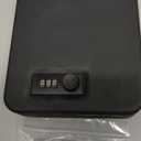 Amazon Basics Portable Security Case Lock Box Safe, Small Lock Box with Code, for College Dorm Room, Home, Combination Lock, XL, Black