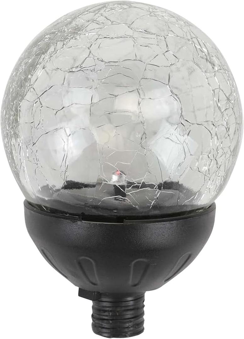 Solar Powered Glass Ball + Accessories- for Solar Wind Spinner Replacement Color Solar Light Parts 80mm