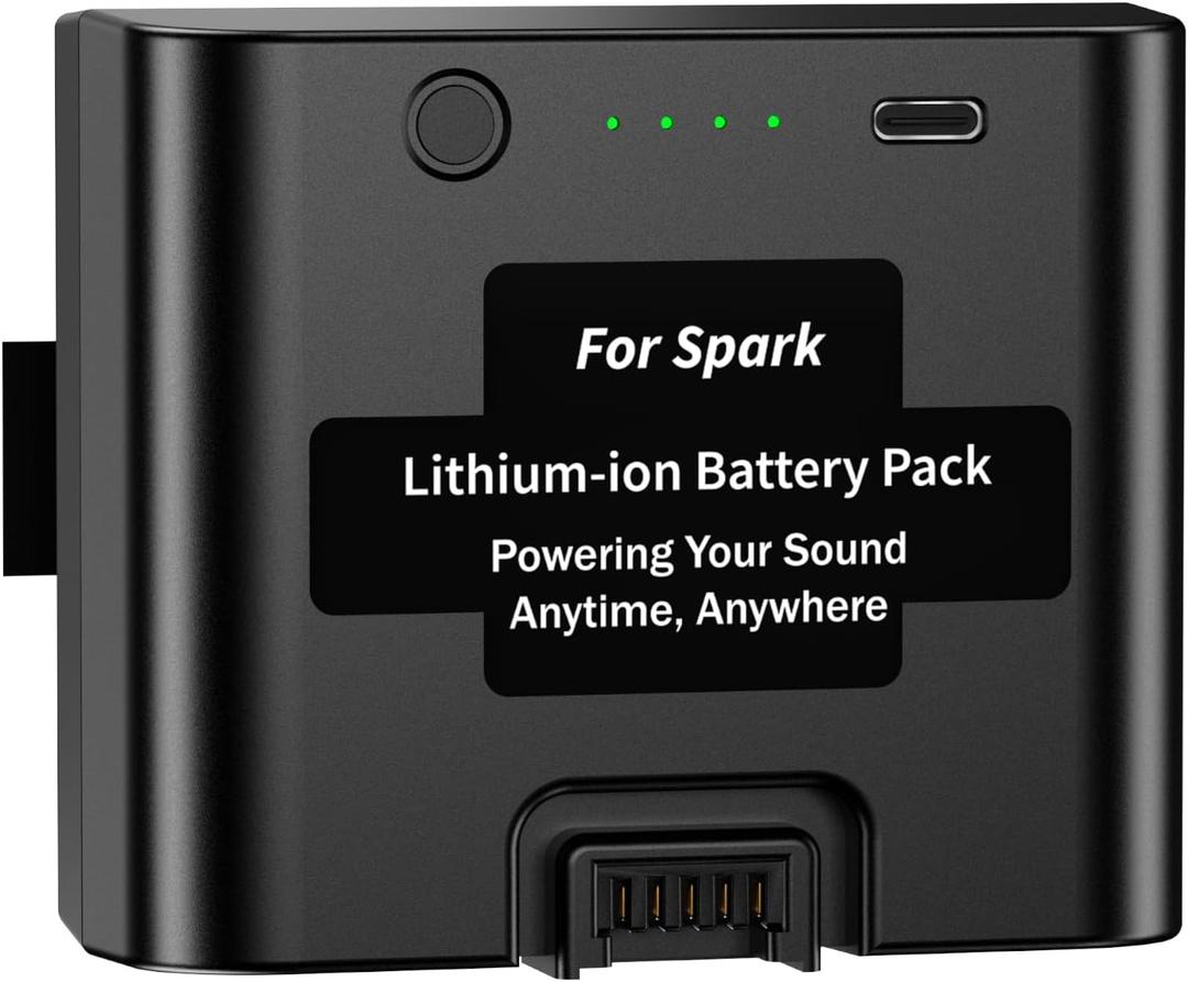 Spark Battery Replacement Lithium-ion Battery Pack Compatible with Spark Live, Spark 2 & Spark Edge, 6000mAh Rechargeable Battery Extends Party Time, 86.4Wh