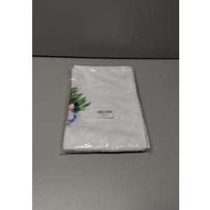 Chinoiserie Blue and White Christmas Tree Towels - Set of 2, Kitchen and Bathroom Hand Towels - Coquette Red Blue Decorations