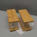 Bamboo Food Dispenser | Kitchen Organizers and Storage | Airtight Pantry Organizers and Storage Container | Cereal, Rice, Flour, Snack Storage (2, Small)