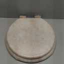Angel Shield Marble Toilet Seat Durable Molded Wood with Quiet Close, Easy Clean, Quick-Release Hinges (Round, Beige Marble) (Round-16.5)