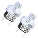 Air Pressure Switch 170-200 PSI, 1/4 Inch NPT DC 24V/12V Air Compressor Pressure Switch 200PSI for Air Horn/Tank - 2 Pack