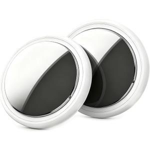 Air Tracker Tags - 2 Pack, Bluetooth Tracker for iPhone ipad Find My(iOS Only),Key Item Finder Locator with Sound, Smart Luggage Tag for Suitcases Keys/Bags/Pets/Wallet/Backpack,Battery Replaceable