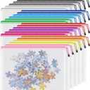 Smarpau B4 Mesh Zipper Pouch, 24 Pack 12 Colors 15" x 11" Zipper Pouches for Organizing, Multipurpose Waterproof Zipper Bags for Office Supplies