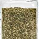 Mason Craft & More Airtight Kitchen Food Storage Clear Glass Pop Up Lid Canister, Large 3.6 Liter Pop Up Canister