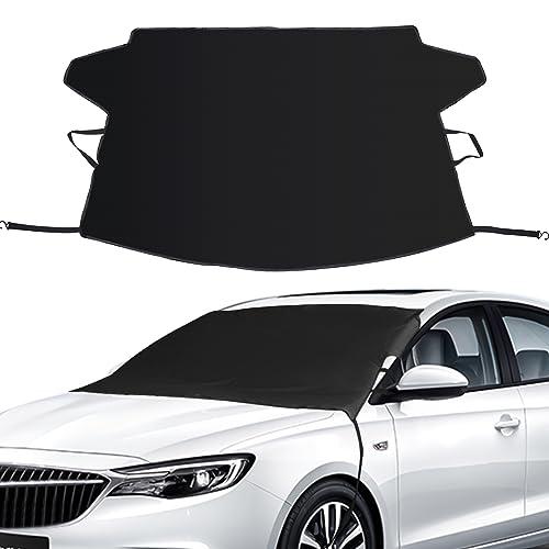 Windshield Cover for Ice and Snow, Car Windshield Snow Cover Winter Ice Sunshade Protector, Universal Fit SUV Auto Car Cover Snow Water Proof UV Dust Resistant, 61x49 Inches Wide