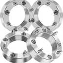 HHCSOP 4x156 2" ATV Wheel Spacers for Polaris RZR 900 2015-2017, Polaris RZR XP 1000 2014 2015 2016 2017 2018, 4PCS Silver Wheel Adapters with M12x1.5 Studs & 131mm Bore