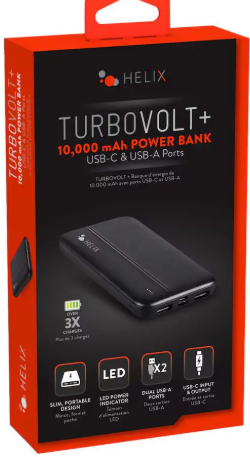 Helix TurboVolt ,Power Bank ,5x charges