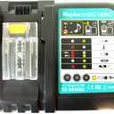 DC18RC 14.4V-18VLi-Ion Battery Charger Compatible with Makita DC18RC DC18RD DC18RA DC18SD DC18SF to Work with BL1830 BL1840 BL1850 BL1860 BL1840B BL1820 BL1815 BL1430 BL1450 Makita 18V Battery