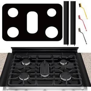 Stove Cover For LG Gas Stove Top Protector For Model LRG3093 LRG3095 LRG3061 LRG3193 LRG3085 LDG3036 LDG3016 - Upgraded 0.4MM Thickness Stove Top Cover Guard With 2PCS Stove Gap Covers