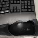 Wireless Keyboard and Mouse Combo, 2.4G Full Size Wave Keys Ergonomic Keyboard with Wrist Rest and 3 Level DPI Adjustable Wireless Ergonomic Mouse for Windows, Mac OS Desktop/Laptop/PC(Black)