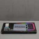 16.5" Large Digital Wall Clock with BT Sync, RGB Lights with 11 Scenes Mode Remote Control, Dual Alarms with Big LED Display, Auto DST, Temperature for Classroom Gaming