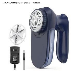 BEAUTURAL Sweater Fabric Shaver Home-Edition, Powerful & Efficient Lint Remover for Clothes and Furniture, AC Adapter or Battery Powered Pill Fuzz Remover, Special for Your Family Ultramarine