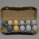 CroBlissful 12 Pcs Easter Ceramic Eggs Morandi Fake Nest Egg Easter Decoration for Easters Egg Hunt Nesting Boxes Crafts Bowl Basket Fillers Easters Home Party Decor