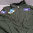 EraSpooky Men's Flight Suit Adult Air Force Pilot Jumpsuit Costume with Necklace and Sunglasses (X-Large)