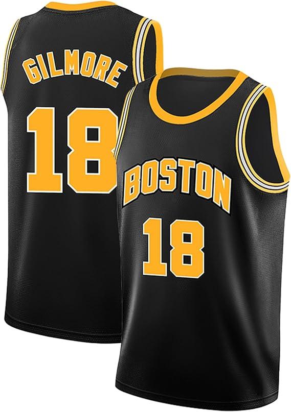 Atonmore Happy Gilmore #18 Jersey Boston Adam Sandler 1996 Movie Basketball Stitched, 90S Hip Hop Clothing for Party(18-XX-Large)